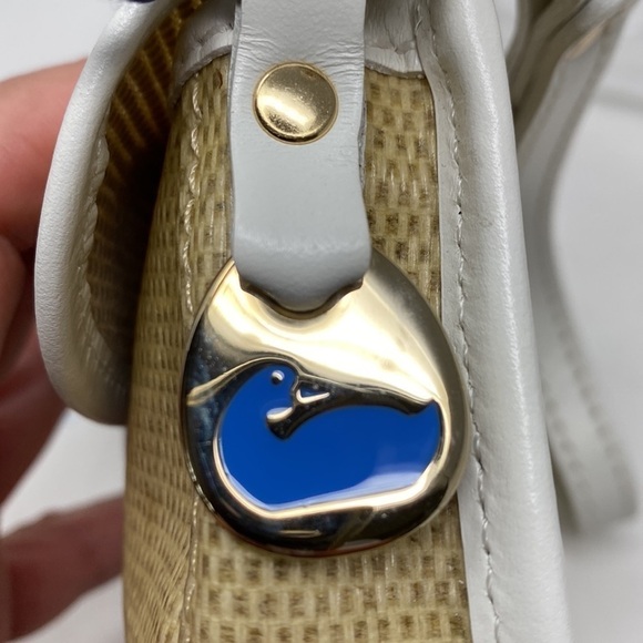 Dooney & Bourke Tan and White Woven Bag - Picture 5 of 13